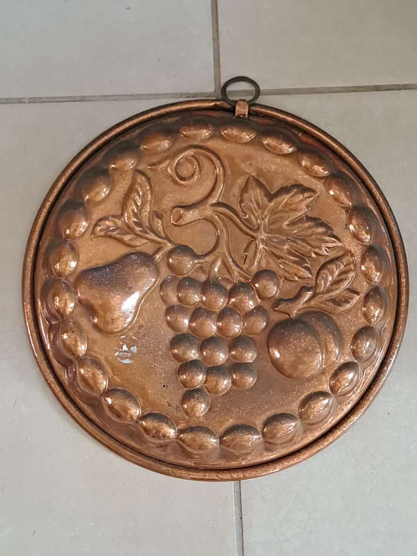 Pretty heavy copper cake mould