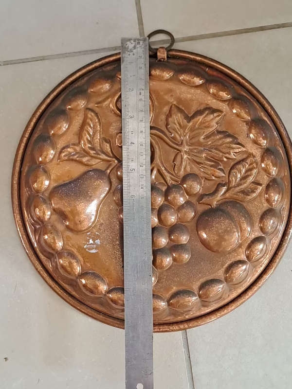 Pretty heavy copper cake mould