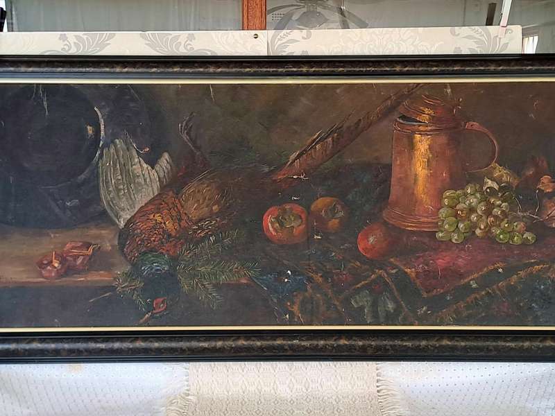 large long still life oil painting 1907