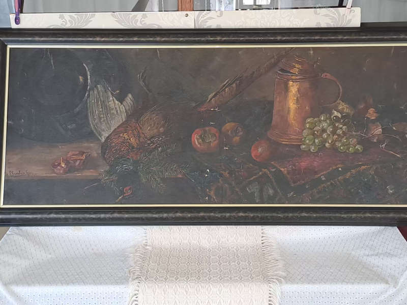 large long still life oil painting 1907