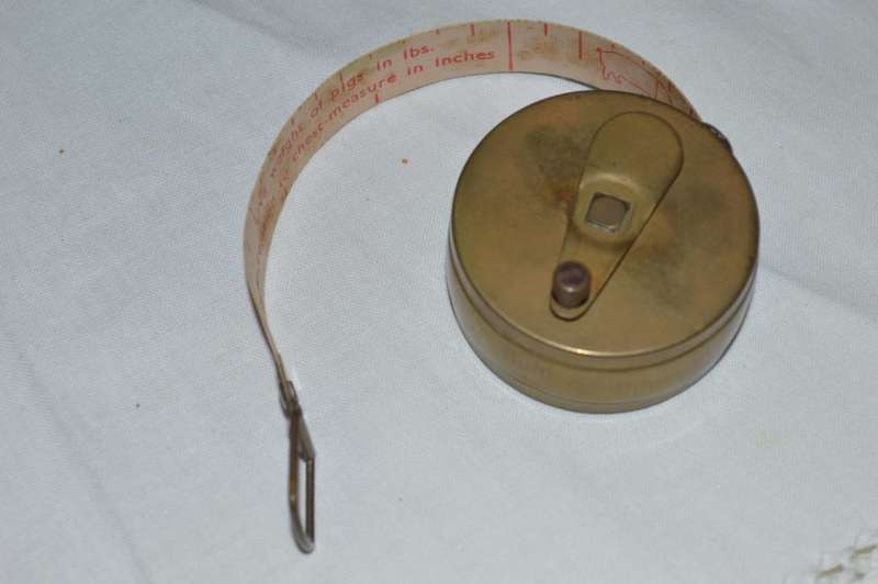 rare vintage WE - BO comb MAAL livestock tape measure
