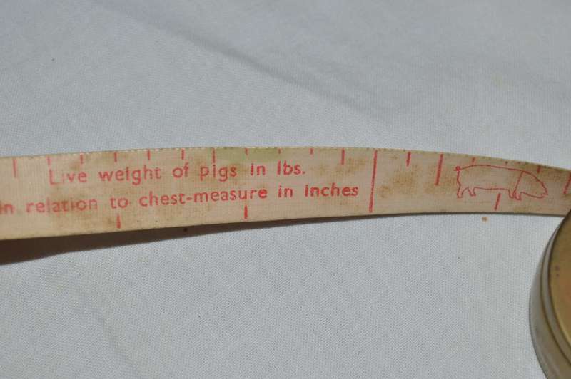 rare vintage WE - BO comb MAAL livestock tape measure