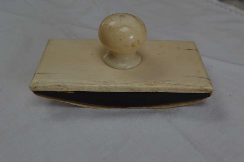 late 19th century early 20th century ebony and ivory ink blotter