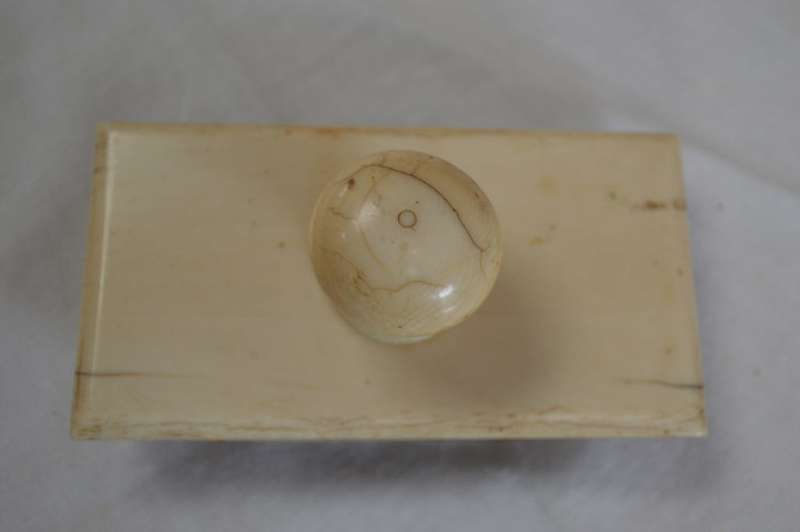 late 19th century early 20th century ebony and ivory ink blotter