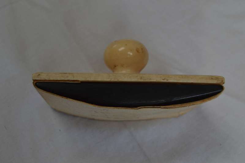 late 19th century early 20th century ebony and ivory ink blotter