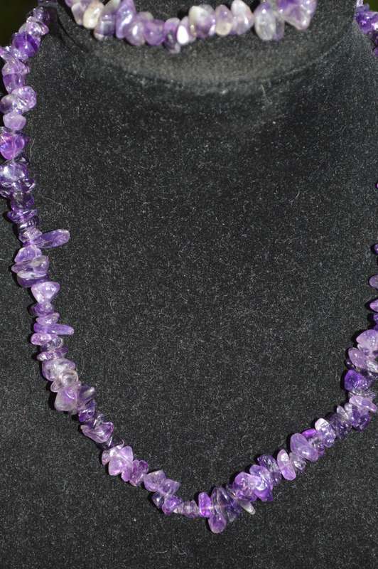 vintage amethyst necklace and bracelet