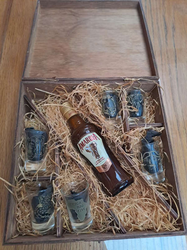 Big 5 vintage tot glasses