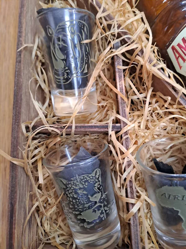Big 5 vintage tot glasses
