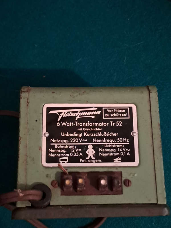 fleischmann HO  6 watt transformer TR52