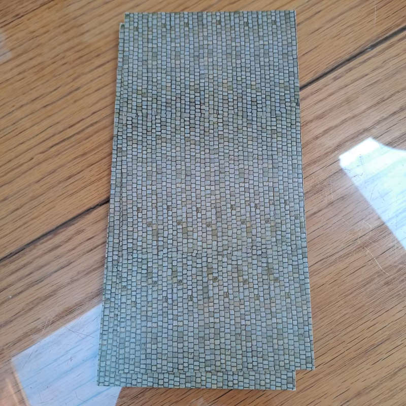 Vollmer 6041 HO Scale Embossed Cobblestone Sheet