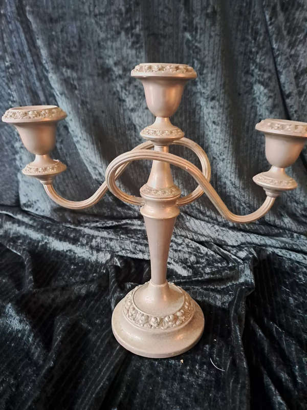 Med vintage 3 candle epns candelabra
