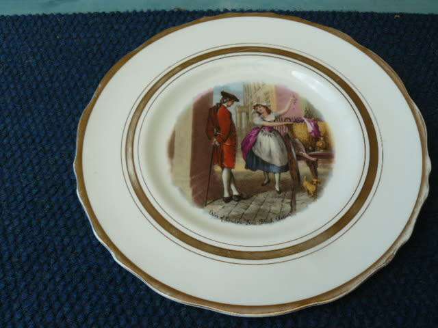 PORCELAIN PLATE REGENCY ENGLAND 27.5 CM