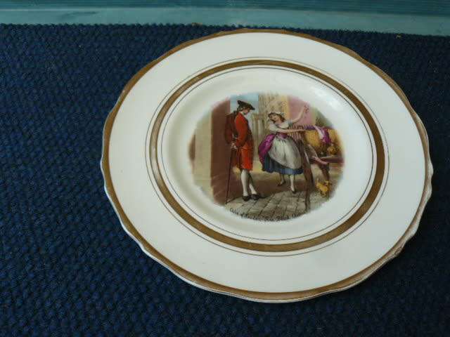 PORCELAIN PLATE REGENCY ENGLAND 27.5 CM