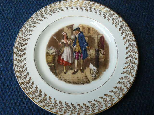 PORCELAIN PLATE LIVERPOOL - STROKE ON TRENT ENGLAND 25 CM