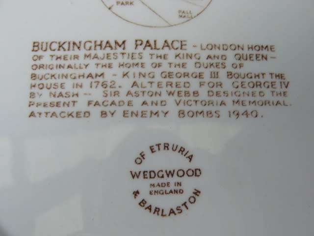WEDGWOOD OLD ENGLISH VIEWS ENGLAND 26 CM