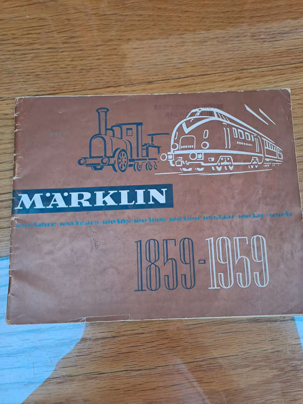 marklin 1859-1959 100 years railway catalogue 65 pages