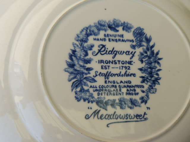 PORCELAIN PLATE RIDGWAY ENGLAND