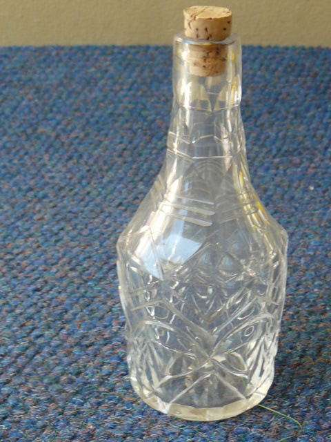 DECANTER CUT GLASS