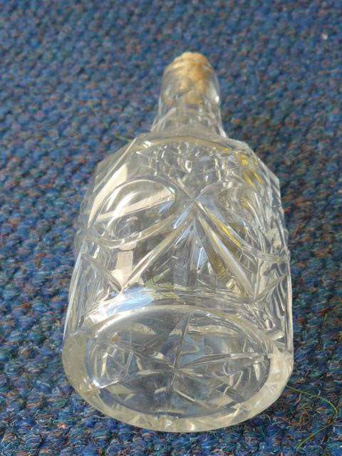 DECANTER CUT GLASS