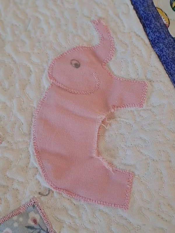 Very Cute child`s hand made quilt for boy or girl width 120cm length 182cm
