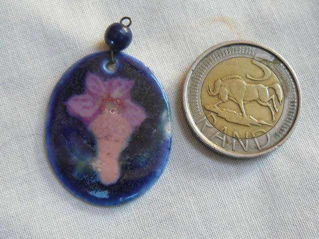 ENAMEL HAND PAINTED GLAZED PENDANT