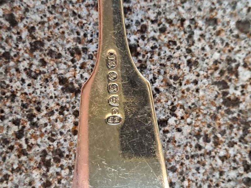 John Round and son quality silver plated small laddel 17cm long