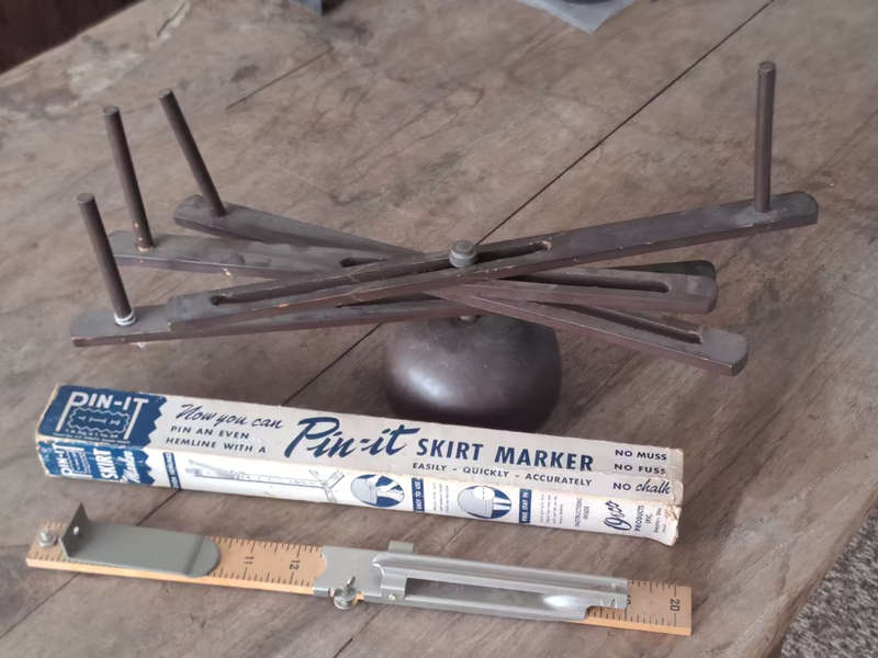 vintage wool spinner and skirt marker