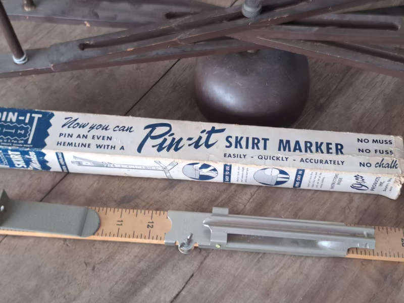 vintage wool spinner and skirt marker