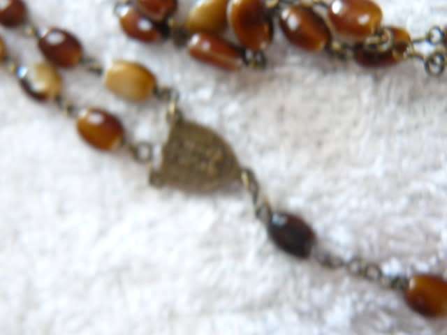 BEAUTIFULL ROSARY WITH TYGER EYE STONES