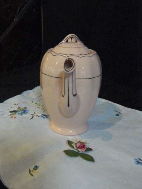 GRINDLEY ENGLAND PORCELAIN COFFEE POT PEACH PETAL