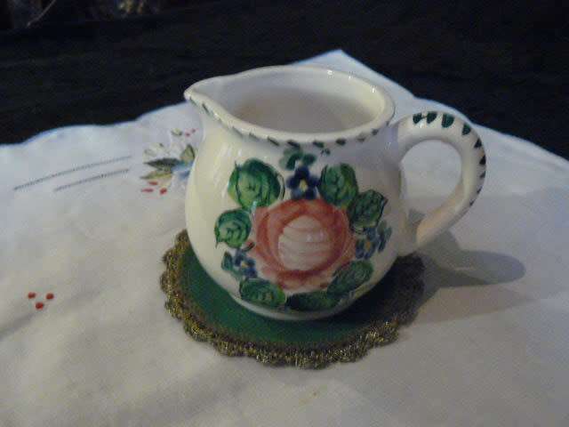 CERAMIC HAND PAINTED JUG