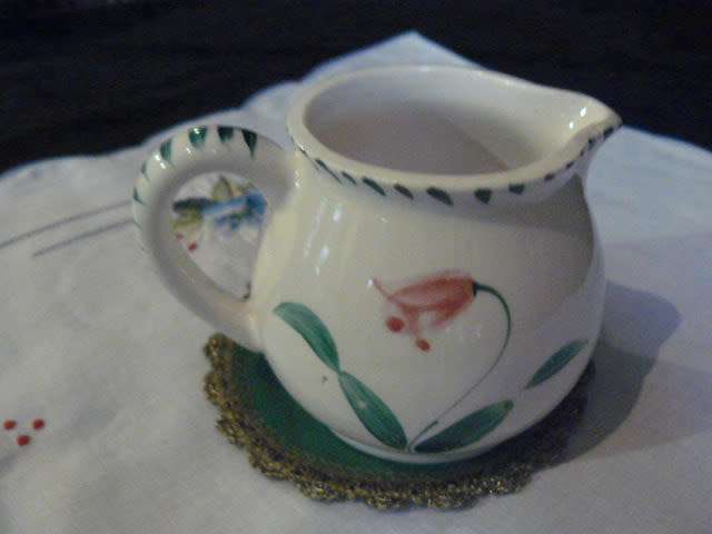 CERAMIC HAND PAINTED JUG