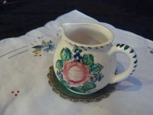 CERAMIC HAND PAINTED JUG