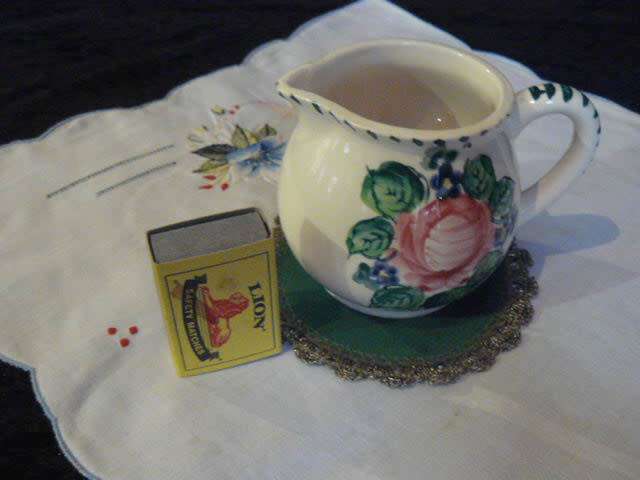 CERAMIC HAND PAINTED JUG