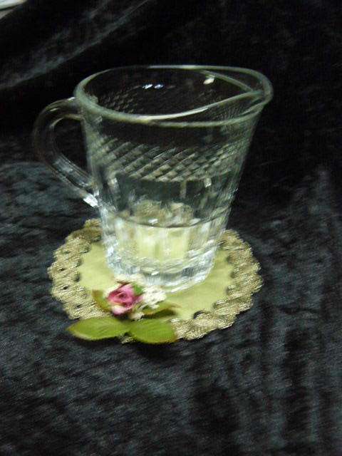 GLASS depression JUG