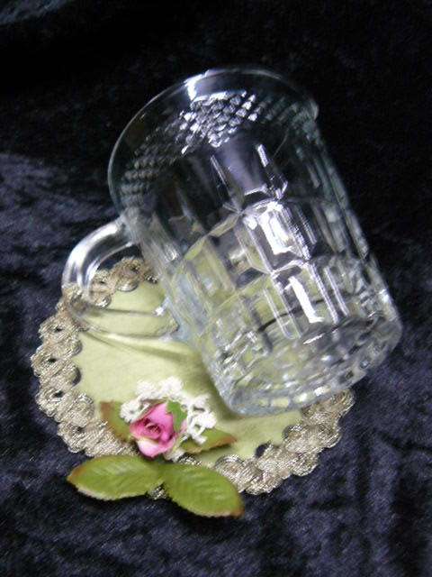 GLASS depression JUG
