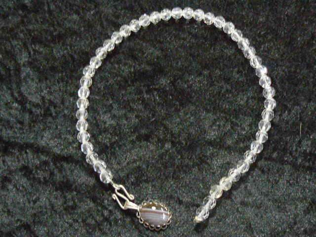 CRYSTAL NECKLACE WITH SEMI PRECIOUS PENDANT
