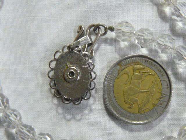 CRYSTAL NECKLACE WITH SEMI PRECIOUS PENDANT