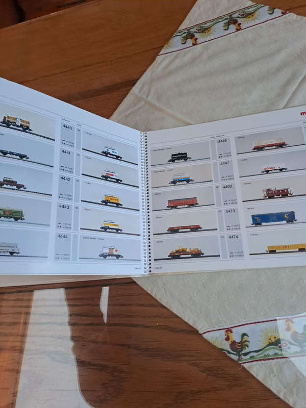 SALES CATALOG for STORES Märklin-Sortimentskatalog 1986/87 HO, Z-scale, 1-Scale