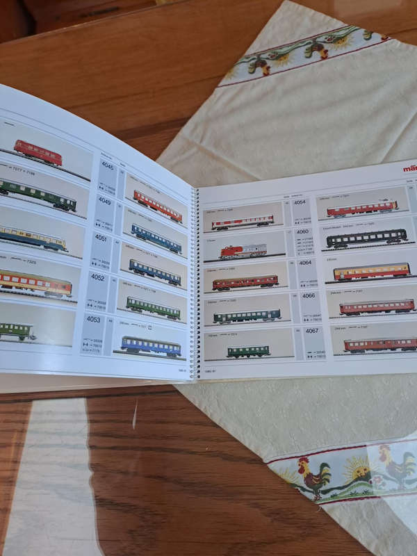SALES CATALOG for STORES Märklin-Sortimentskatalog 1986/87 HO, Z-scale, 1-Scale