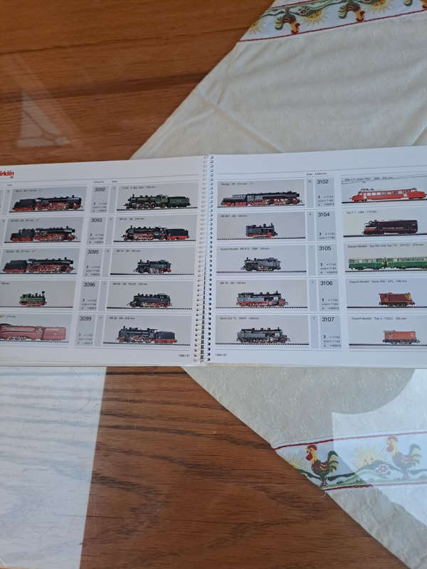 SALES CATALOG for STORES Märklin-Sortimentskatalog 1986/87 HO, Z-scale, 1-Scale