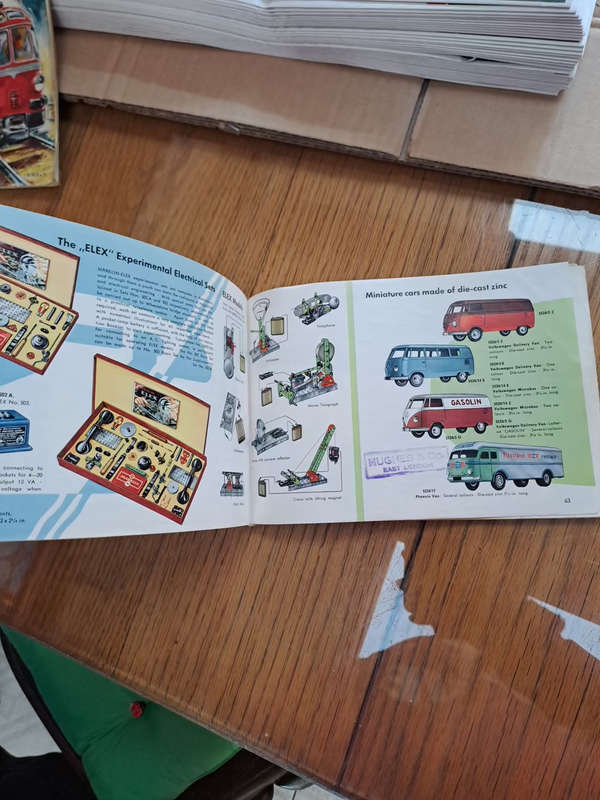 True collectors....Marklin 1956 D56 EoP catalogue with extra Novelties booklet rare