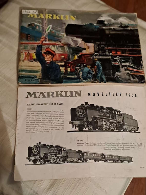 True collectors....Marklin 1956 D56 EoP catalogue with extra Novelties booklet rare