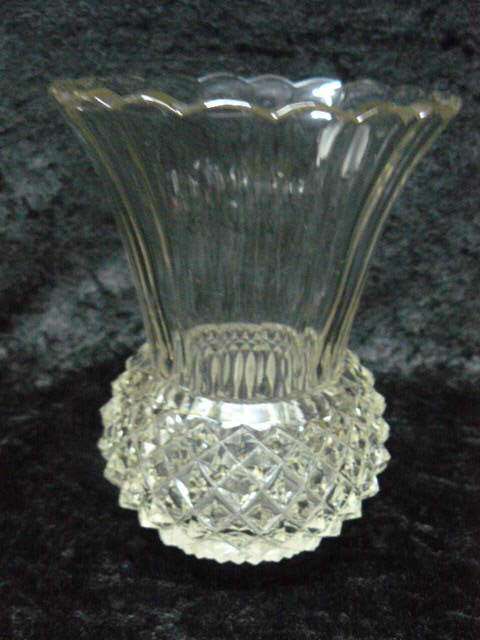 CRYSTAL VASE IN IN GOOD CONDITION