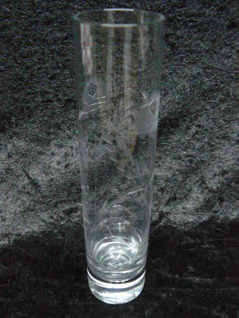 ROSECCUT CRYSTAL VASE HEAVY BOTTOM