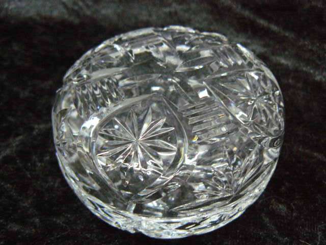 TRINKET DISH CUT GLASS