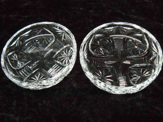 TRINKET DISH CUT GLASS