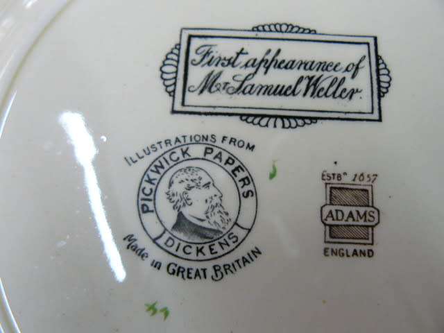 ADAMS ENGLAND PORCELAIN PLATE 25 CM