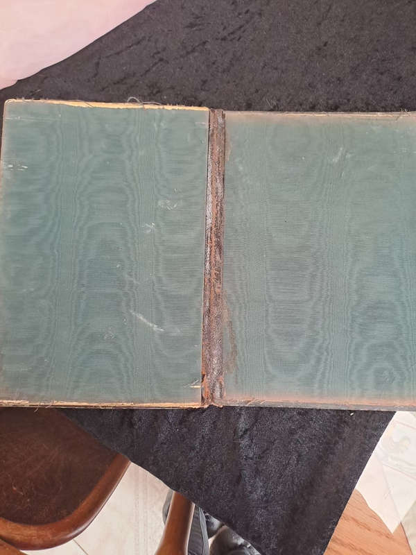 Antique oak wood and brass file quite unique