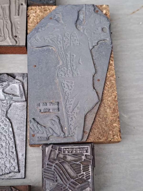 Lot of Vintage Brands clothing store lead stamps interesting and unique